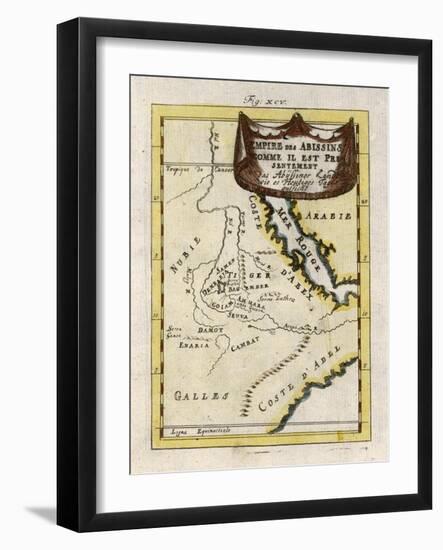 Map of Ethiopia-null-Framed Art Print