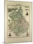 Map of Eure and Loir 1896, France-null-Mounted Giclee Print