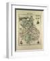 Map of Eure and Loir 1896, France-null-Framed Giclee Print