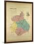 Map of Eure Et Loir, France-null-Framed Giclee Print