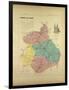 Map of Eure Et Loir, France-null-Framed Giclee Print