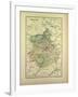 Map of Eure-Et-Loire France-null-Framed Giclee Print