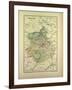 Map of Eure-Et-Loire France-null-Framed Giclee Print