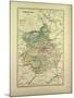 Map of Eure-Et-Loire France-null-Mounted Giclee Print