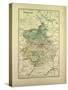 Map of Eure-Et-Loire France-null-Stretched Canvas