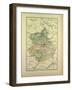Map of Eure-Et-Loire France-null-Framed Giclee Print