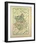 Map of Eure-Et-Loire France-null-Framed Giclee Print