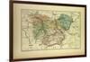 Map of Eure France-null-Framed Giclee Print