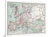 Map Of Europe, 12Th Century-null-Framed Giclee Print
