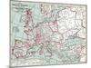 Map Of Europe, 12Th Century-null-Mounted Giclee Print