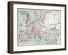 Map Of Europe, 12Th Century-null-Framed Giclee Print