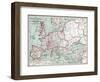 Map Of Europe, 12Th Century-null-Framed Giclee Print