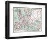 Map Of Europe, 12Th Century-null-Framed Giclee Print