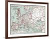 Map Of Europe, 12Th Century-null-Framed Giclee Print