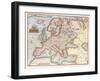 Map of Europe, 1587-Abraham Ortelius-Framed Giclee Print