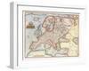 Map of Europe, 1587-Abraham Ortelius-Framed Giclee Print