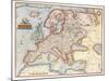 Map of Europe, 1587-Abraham Ortelius-Mounted Giclee Print