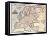 Map of Europe, 1587-Abraham Ortelius-Framed Stretched Canvas