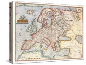 Map of Europe, 1587-Abraham Ortelius-Stretched Canvas