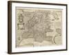 Map of Europe, 1600-Science Source-Framed Giclee Print