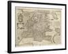 Map of Europe, 1600-Science Source-Framed Giclee Print