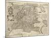 Map of Europe, 1600-Science Source-Mounted Giclee Print