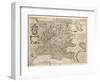 Map of Europe, 1600-Science Source-Framed Giclee Print