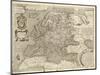 Map of Europe, 1600-Science Source-Mounted Giclee Print