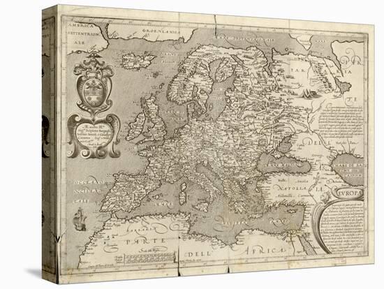 Map of Europe, 1600-Science Source-Stretched Canvas