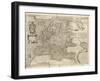 Map of Europe, 1600-Science Source-Framed Giclee Print