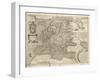 Map of Europe, 1600-Science Source-Framed Giclee Print