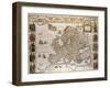 Map of Europe,1619-1672-null-Framed Giclee Print