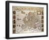 Map of Europe,1619-1672-null-Framed Giclee Print