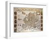 Map of Europe,1619-1672-null-Framed Giclee Print