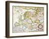 Map Of Europe, 1623-Jodocus Hondius-Framed Giclee Print