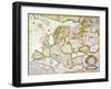 Map Of Europe, 1623-Jodocus Hondius-Framed Giclee Print