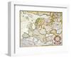 Map Of Europe, 1623-Jodocus Hondius-Framed Premium Giclee Print