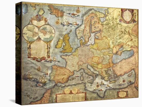 Map of Europe 1686-Joan Blaeu-Stretched Canvas