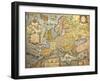 Map of Europe 1686-Joan Blaeu-Framed Giclee Print