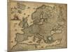 Map of Europe, 1700-Science Source-Mounted Giclee Print