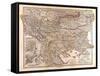 Map of Europe, 1872-null-Framed Stretched Canvas