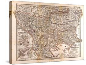 Map of Europe, 1872-null-Stretched Canvas