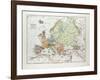 Map of Europe 1899-null-Framed Giclee Print