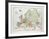 Map of Europe 1899-null-Framed Giclee Print