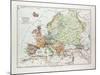 Map of Europe 1899-null-Mounted Giclee Print