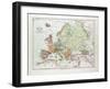 Map of Europe 1899-null-Framed Giclee Print