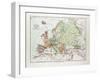 Map of Europe 1899-null-Framed Giclee Print