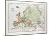 Map of Europe 1899-null-Mounted Giclee Print