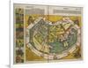 Map of Europe and the World, 1493-Hartmann Schedel-Framed Giclee Print