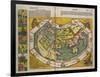 Map of Europe and the World, 1493-Hartmann Schedel-Framed Giclee Print
